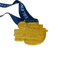 Factory Directed sports running marathon metal gold award medals custom medal